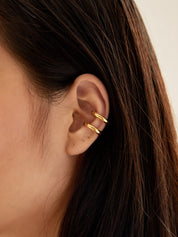 All Blues | Turn Ear Cuff in Gold Vermeil | The UNDONE