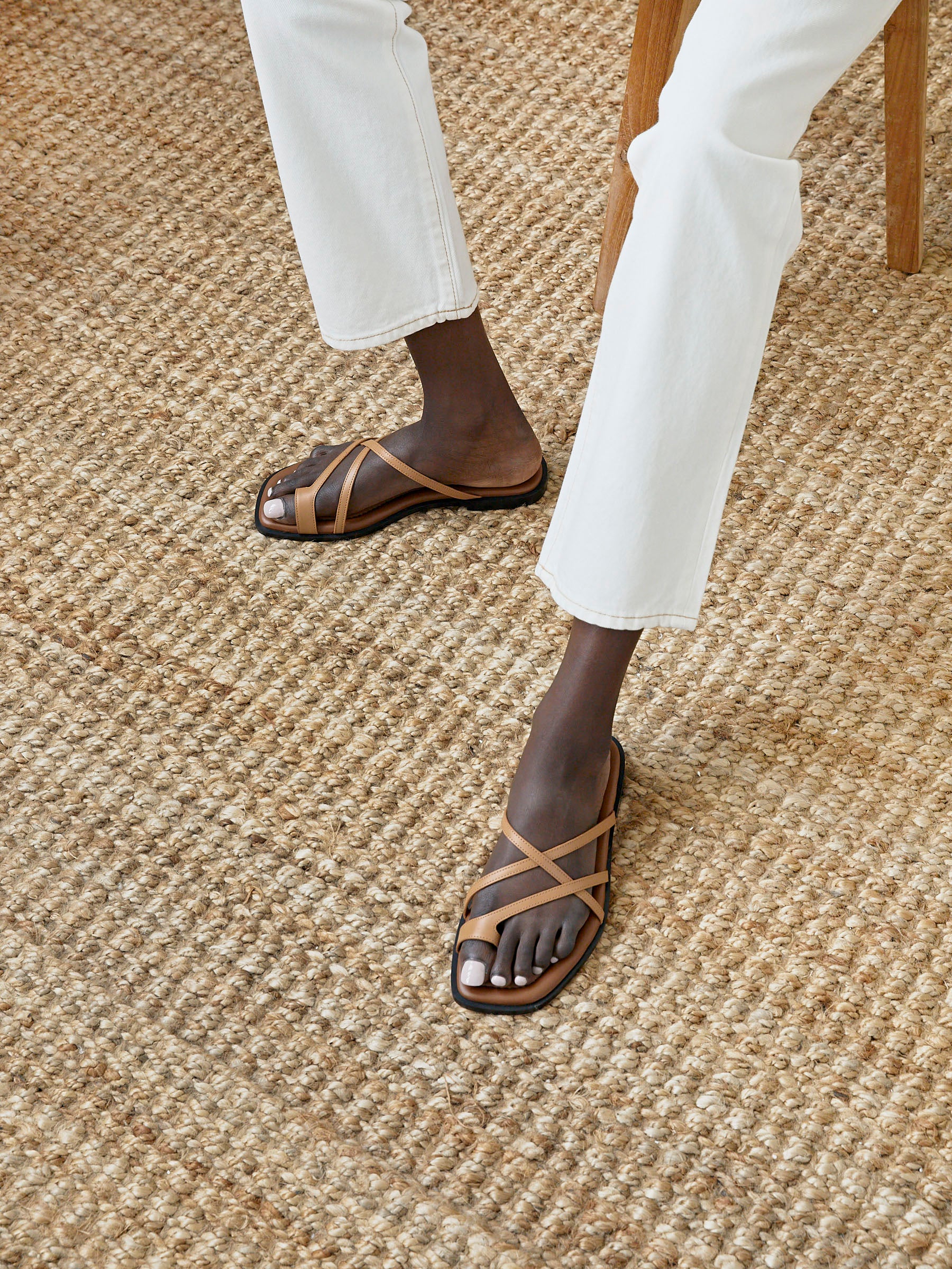 A.Emery | Avery Sandal in Deep Tan | The UNDONE