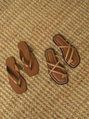 A.Emery | Avery Sandal in Deep Tan | The UNDONE