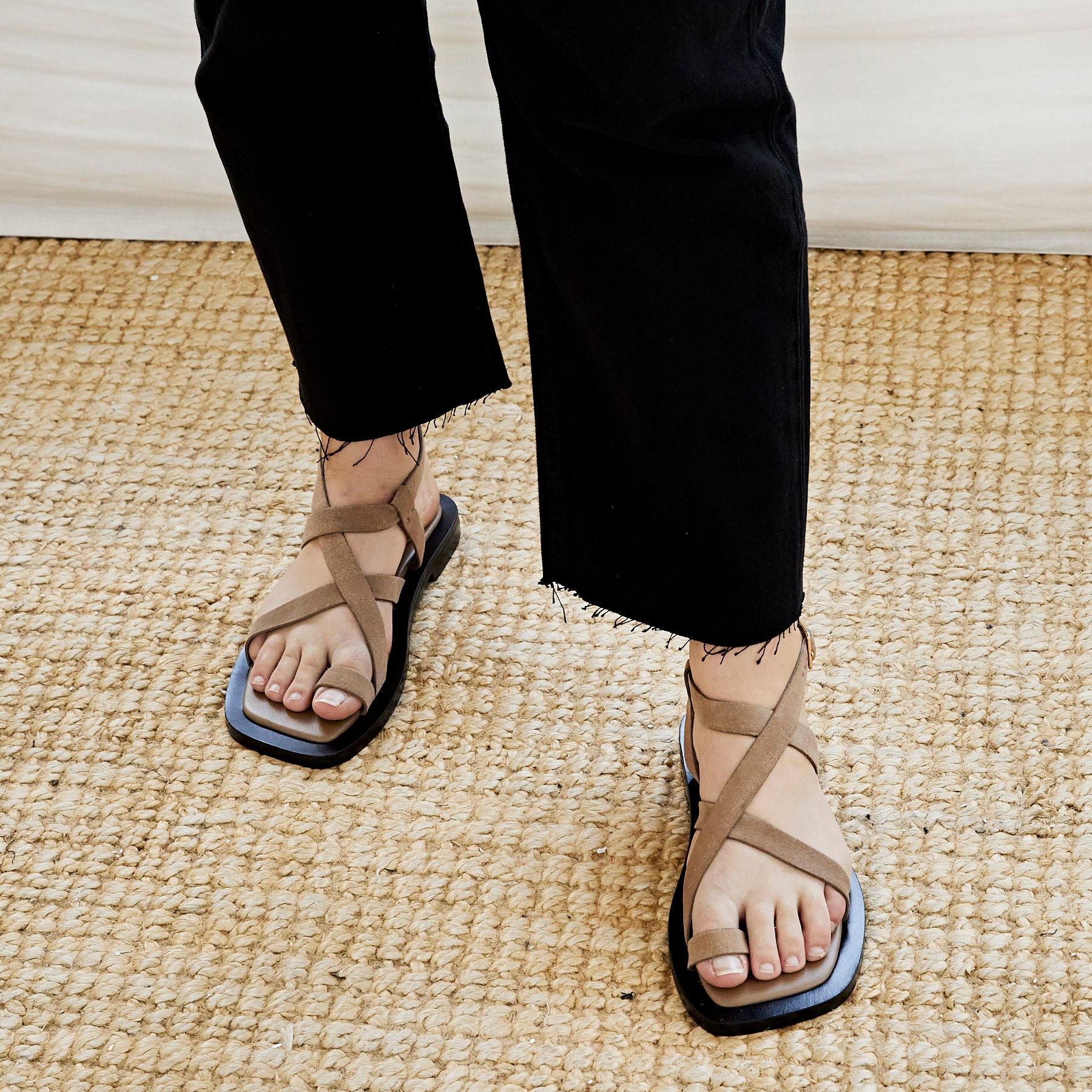 A.EMERY | Spargi Sandal in Donkey Suede | The UNDONE