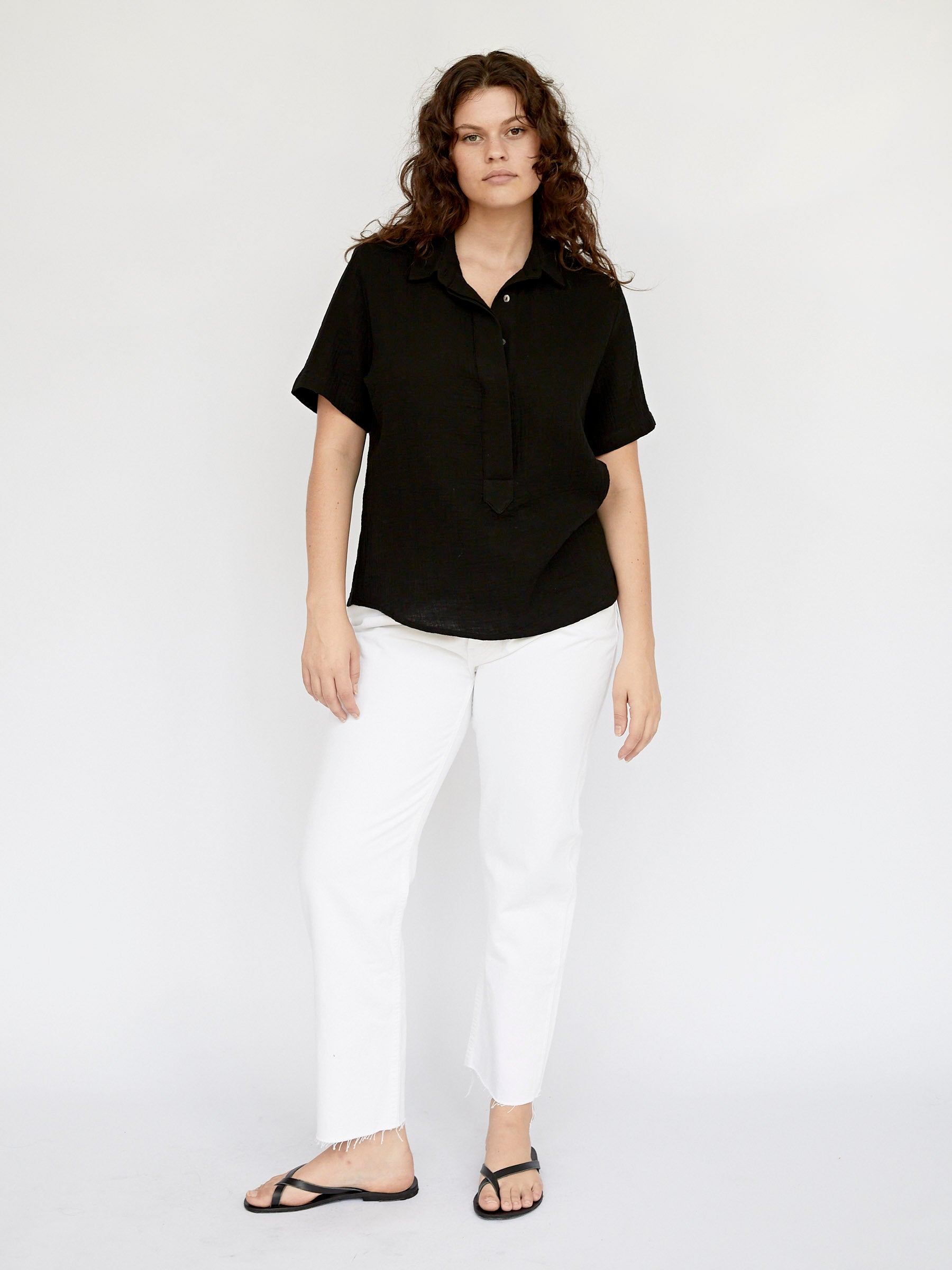 Albus Lumen | Black Hero Fidera Short Sleeve Shirt | The UNDONE