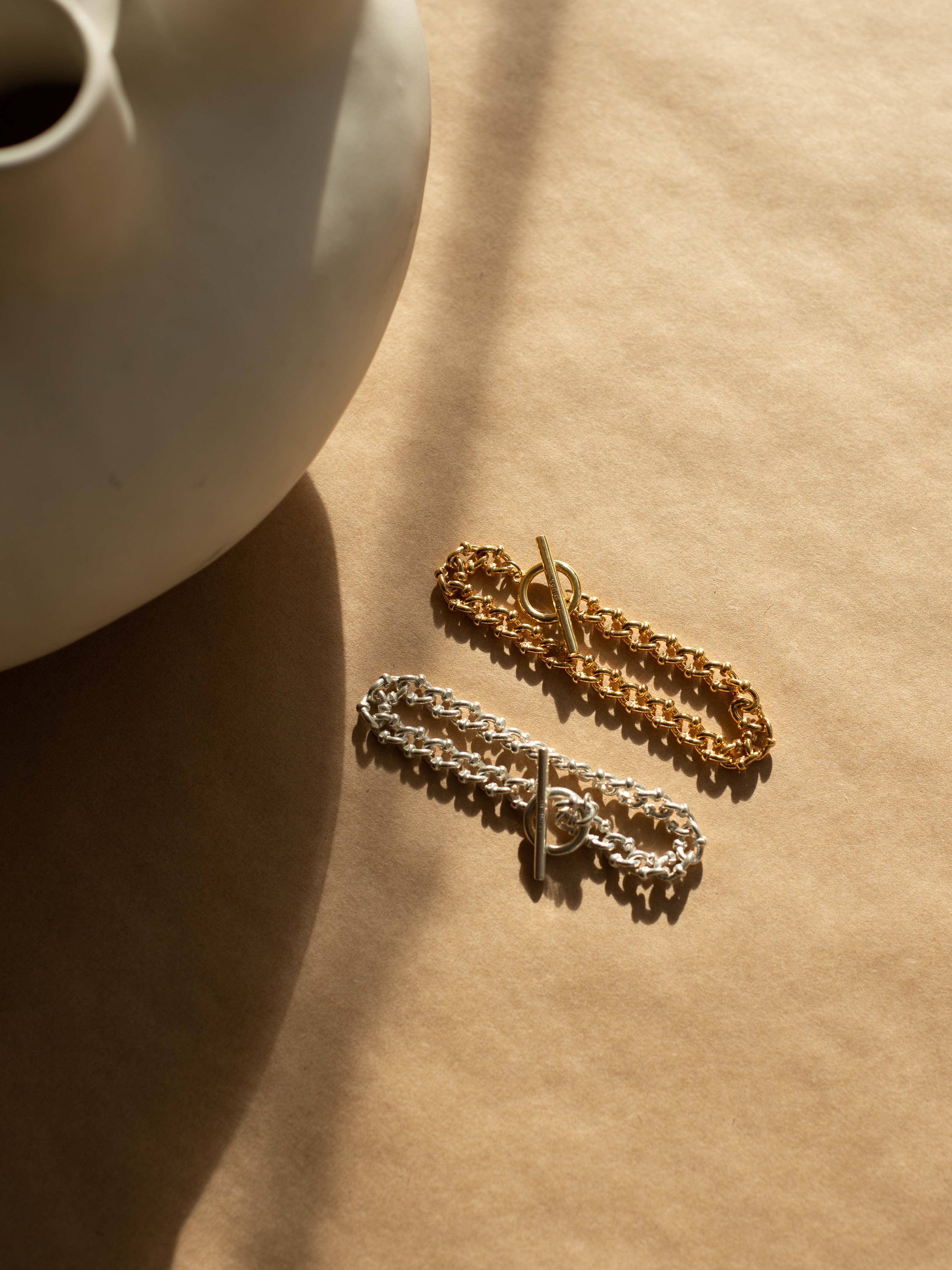All Blues | DNA Bracelet in Gold Vermeil | The UNDONE