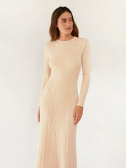 Anna Quan | Ana Dress in Beige Malt | The UNDONE