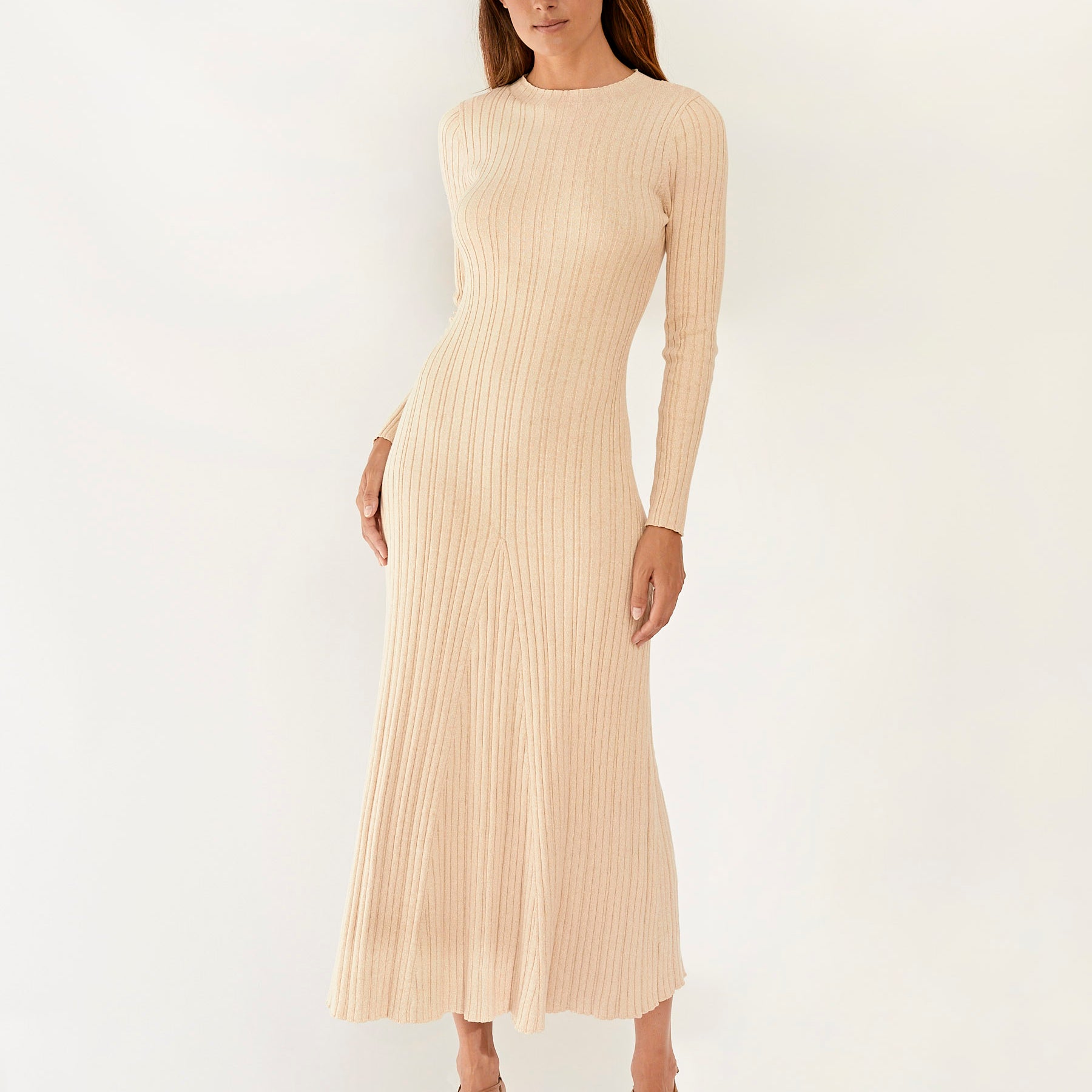 Anna Quan | Ana Dress in Beige Malt | The UNDONE