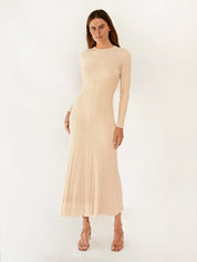 Anna Quan | Ana Dress in Beige Malt | The UNDONE