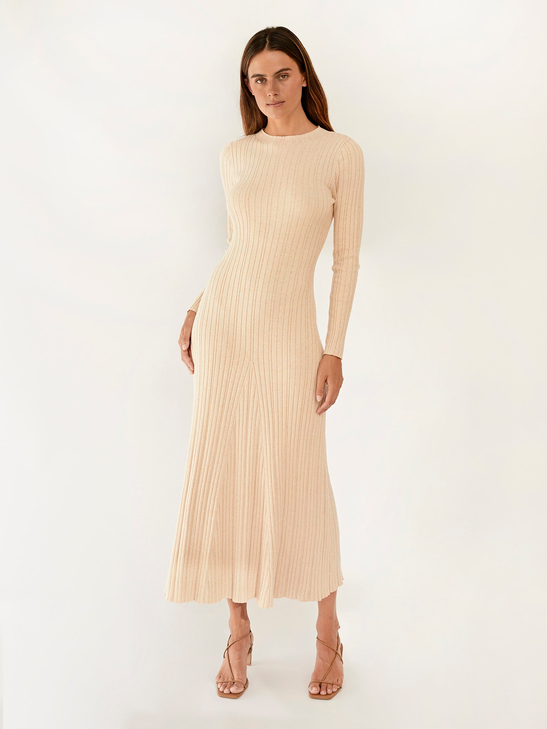Anna Quan | Ana Dress in Beige Malt | The UNDONE