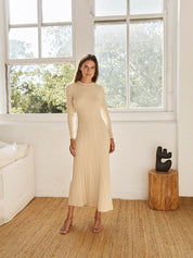 Anna Quan | Ana Dress in Beige Malt | The UNDONE