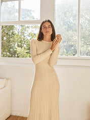 Anna Quan | Ana Dress in Beige Malt | The UNDONE