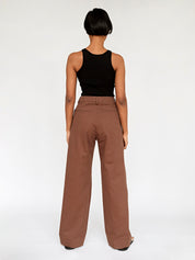 Wynn Hamlyn | Lana Trouser in Chocolate | The UNDONE