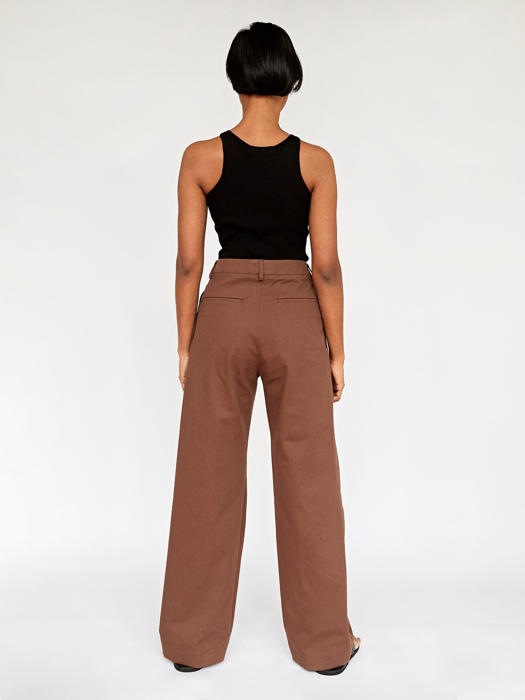 Wynn Hamlyn | Lana Trouser in Chocolate | The UNDONE