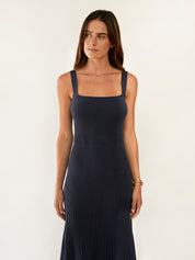 Anna Quan | Chantelle Dress in Navy | The UNDONE