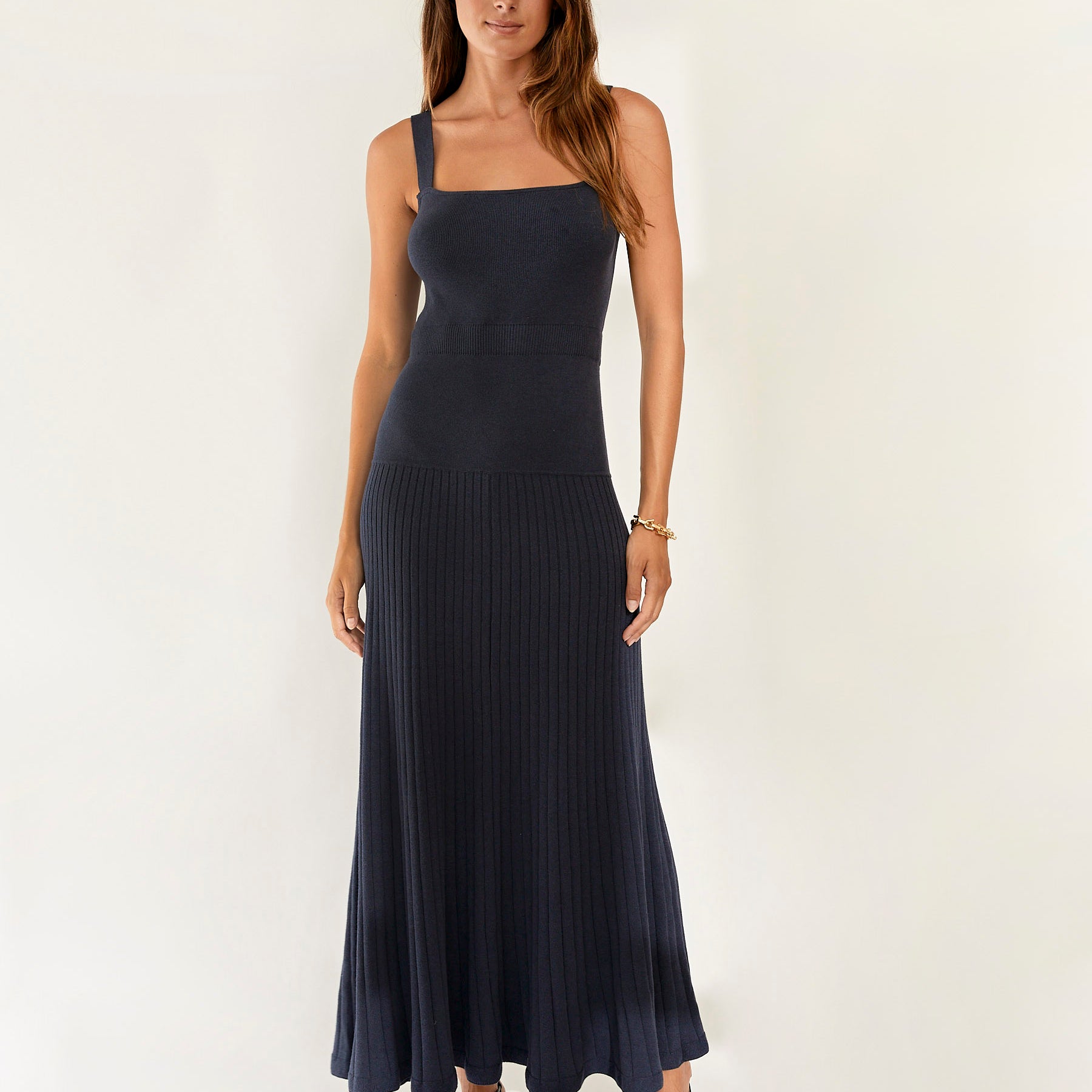 Anna Quan | Chantelle Dress in Navy | The UNDONE