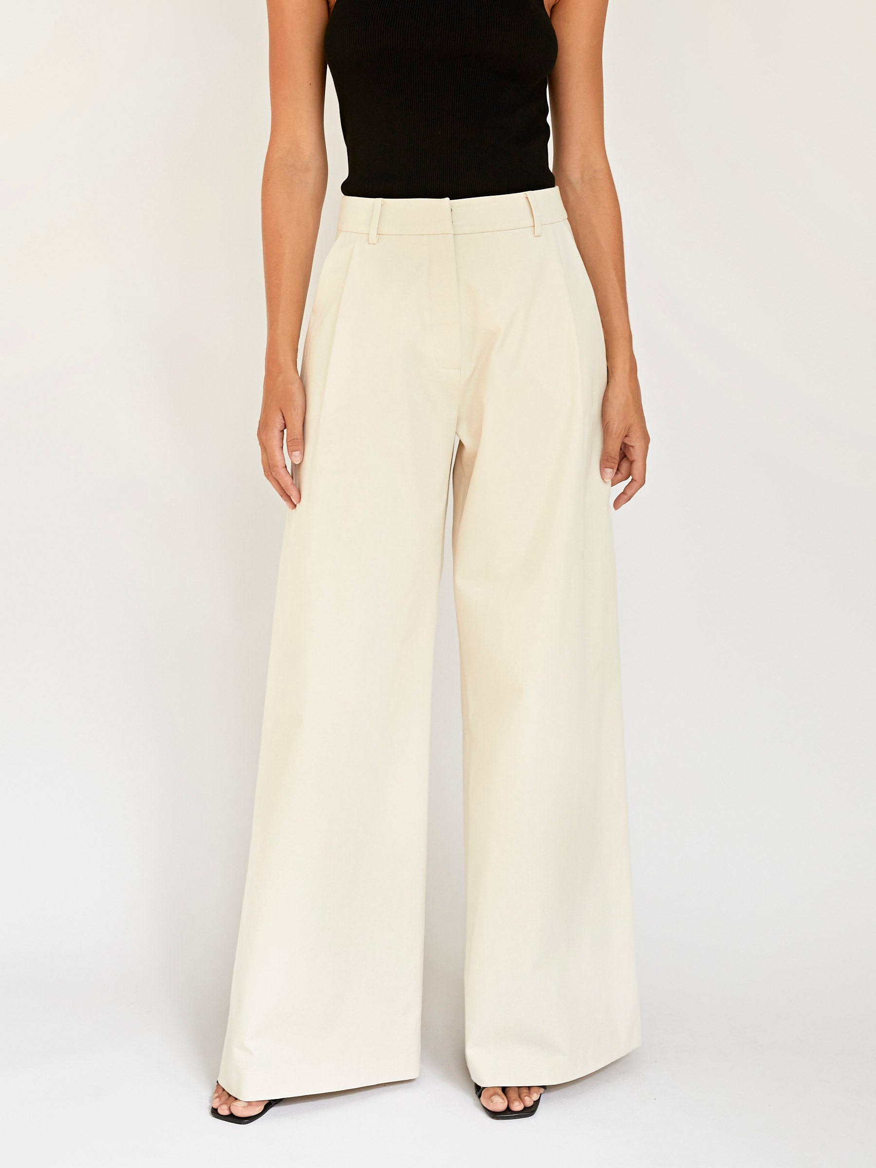 Anna Quan | Hubert Pant in Cream Milk | The UNDONE
