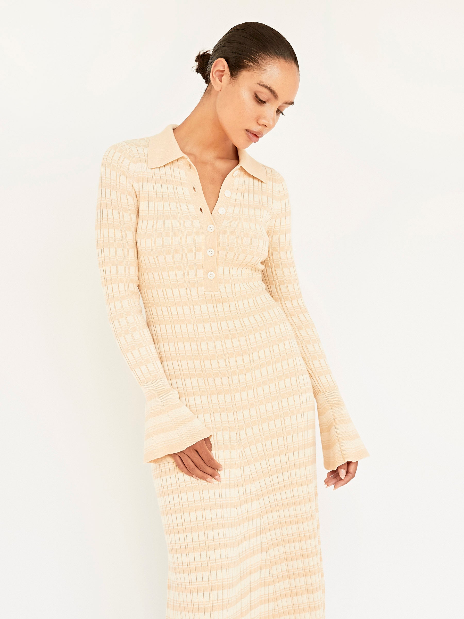 Anna Quan | Jody Dress in Sandstone | The UNDONE
