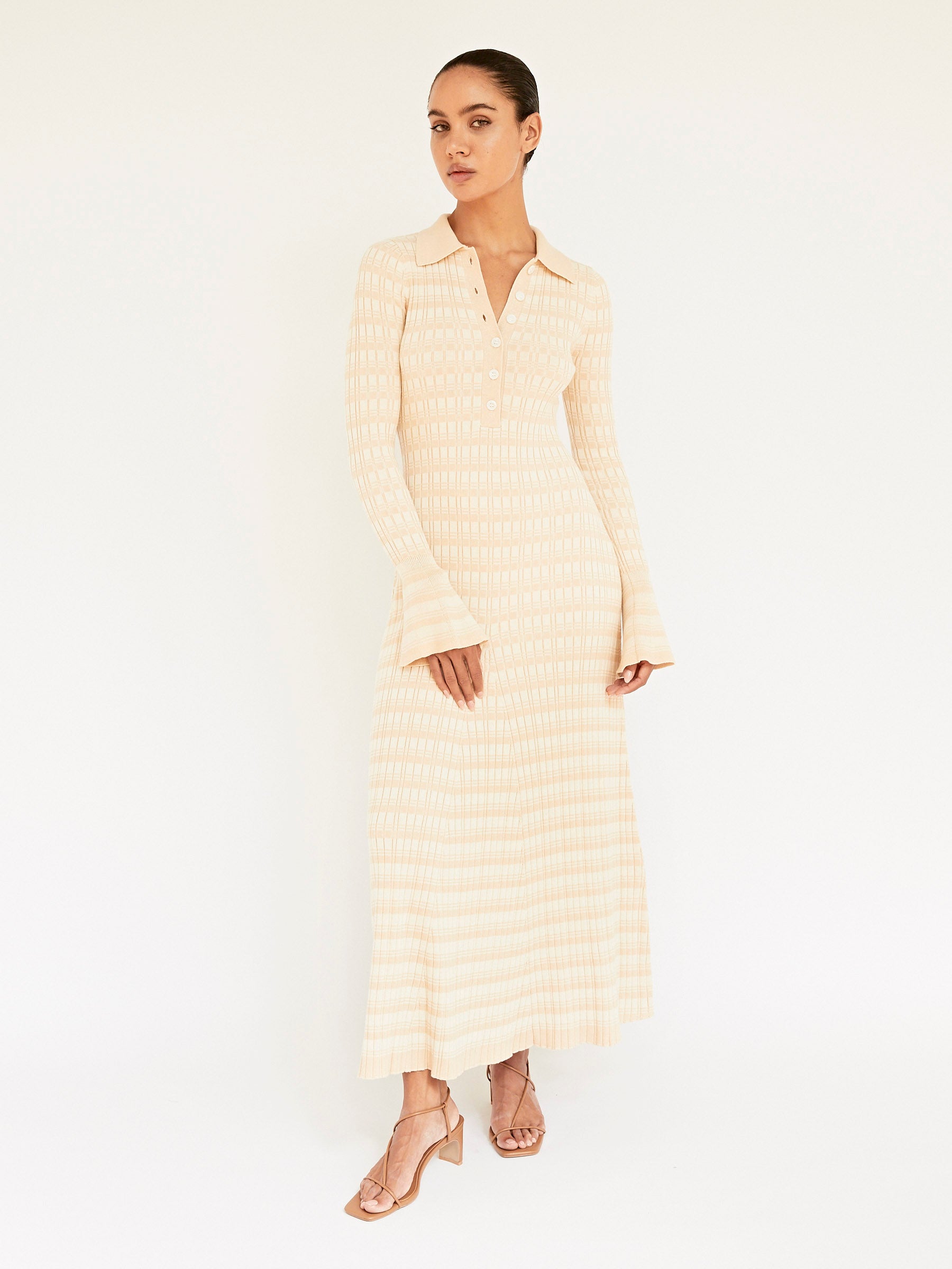 Anna Quan | Jody Dress in Sandstone | The UNDONE