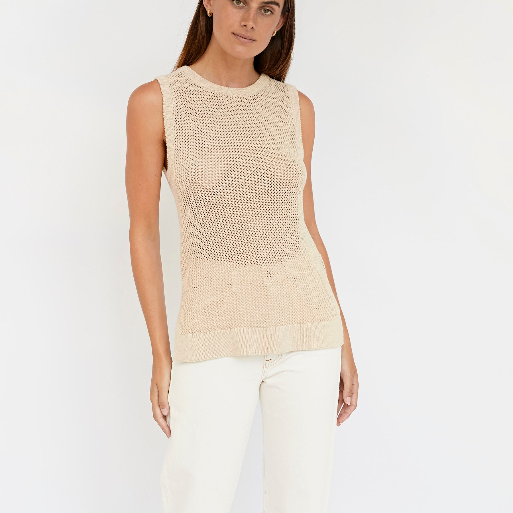 Anna Quan | Nori Top in Natural | The UNDONE