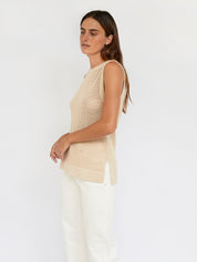 Anna Quan | Nori Top in Natural | The UNDONE