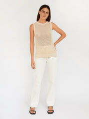 Anna Quan | Nori Top in Natural | The UNDONE