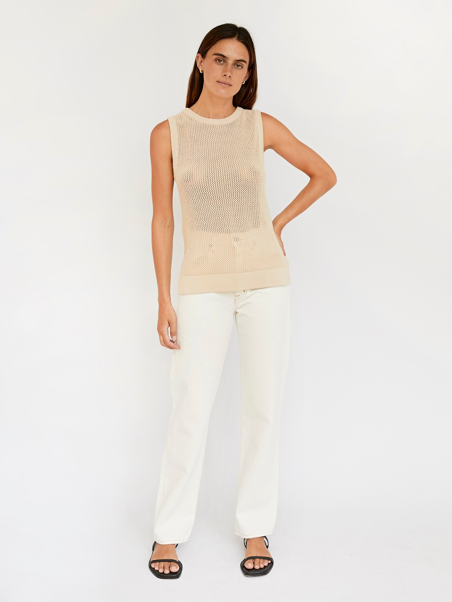 Anna Quan | Nori Top in Natural | The UNDONE