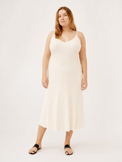 Anna Quan | Scarlet Knit Dress in White | The UNDONE
