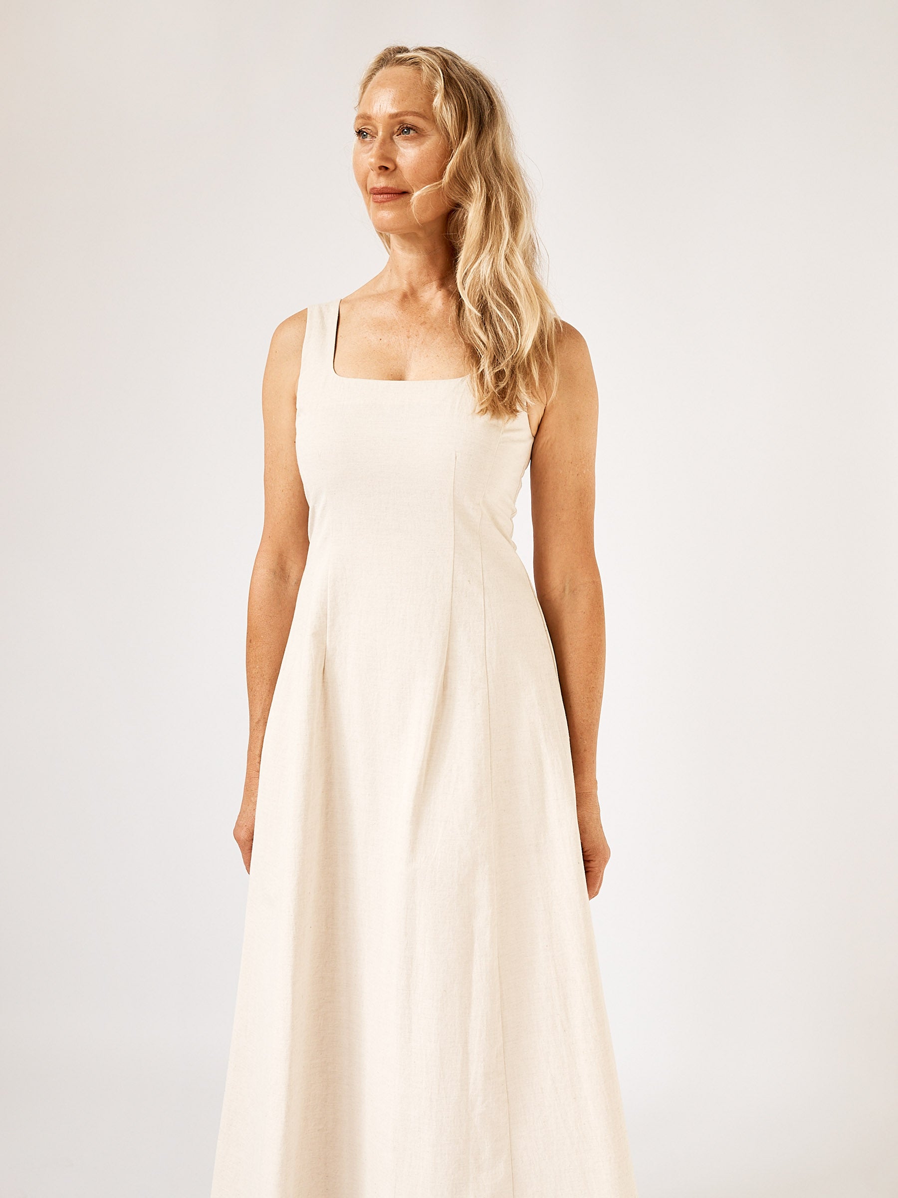 Arnsdorf | Amanda Dress in Ecru | The UNDONE