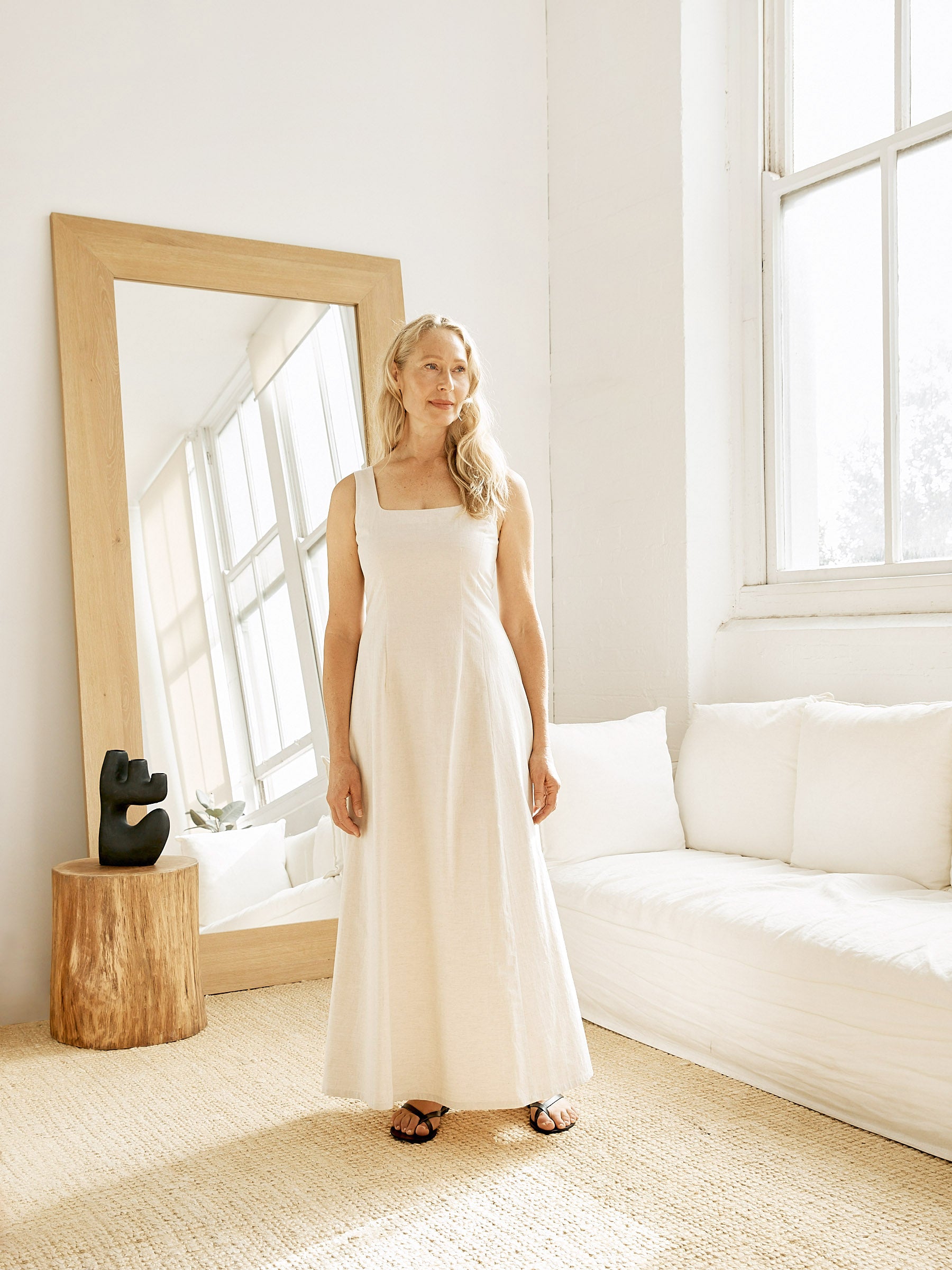 Arnsdorf | Amanda Dress in Ecru | The UNDONE
