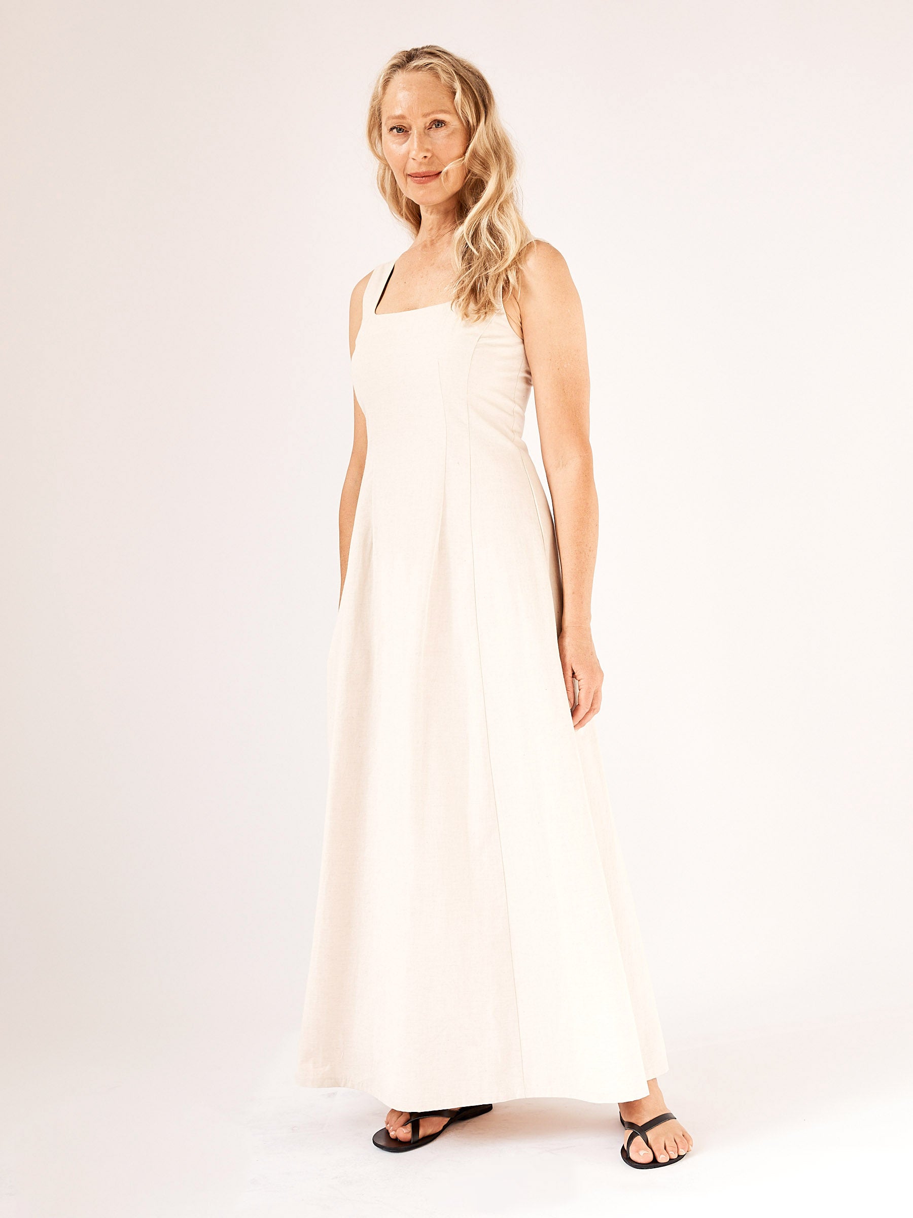 Arnsdorf | Amanda Dress in Ecru | The UNDONE