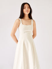 Arnsdorf | Amanda Dress in Ecru | The UNDONE