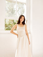 Anna Quan | Drew Dress in Wheat | The UNDONE