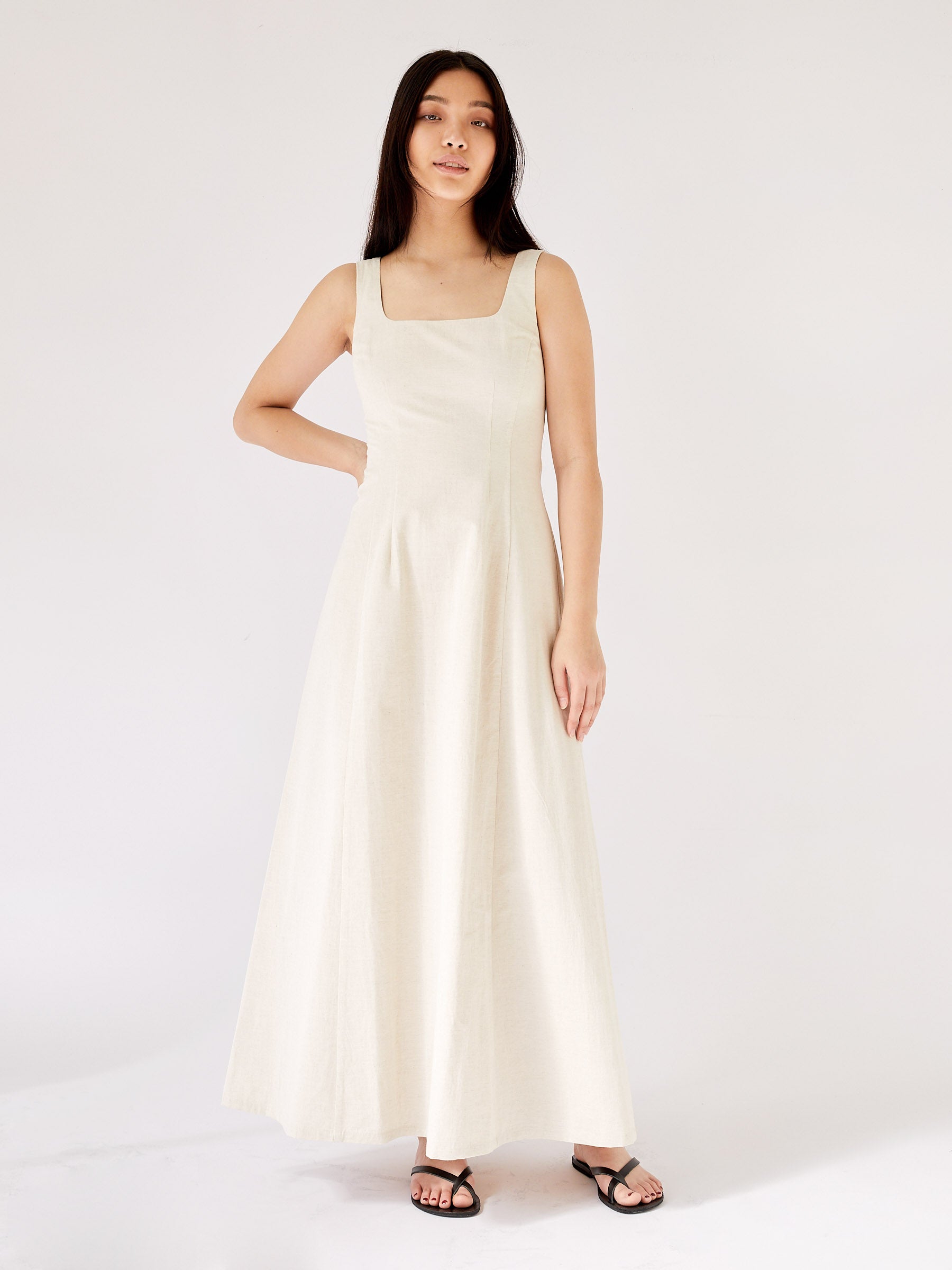Arnsdorf | Amanda Dress in Ecru | The UNDONE