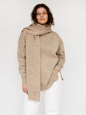 Arnsdorf | Anne Scarf in Beige | The UNDONE