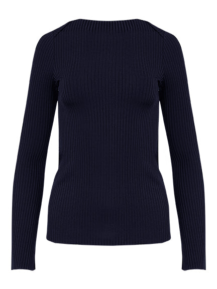 Arnsdorf | Chloe Top in French Navy | The UNDONE