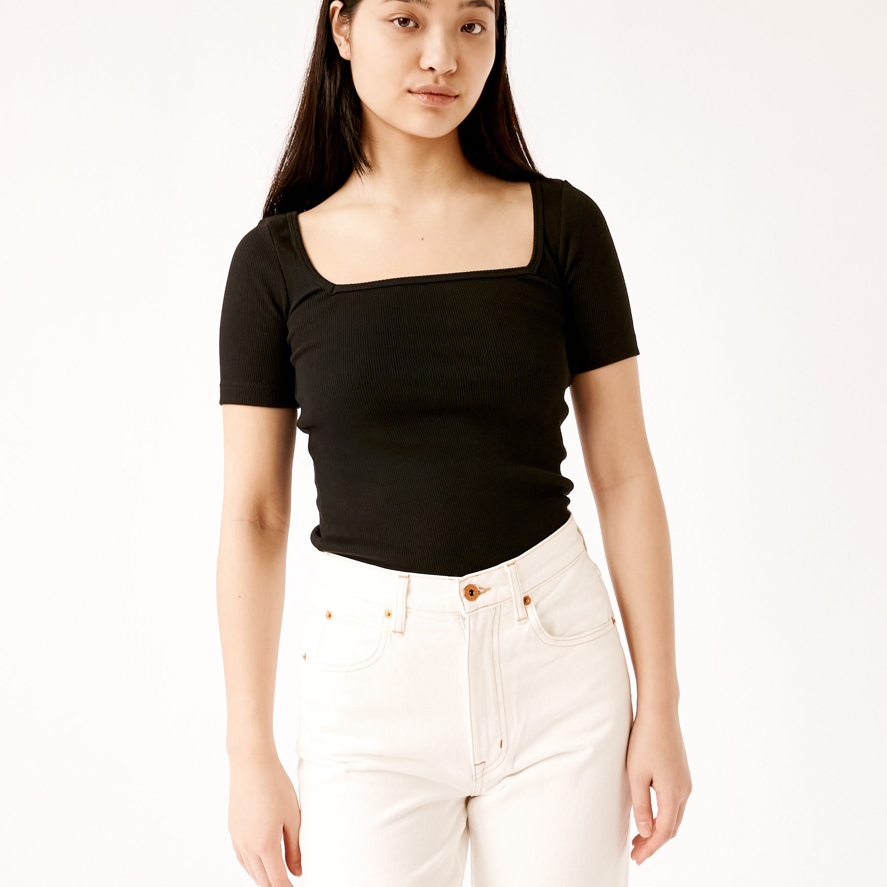 Arnsdorf | Clara Top in Black | The UNDONE