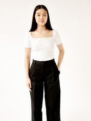 Arnsdorf | Clara Top in White | The UNDONE