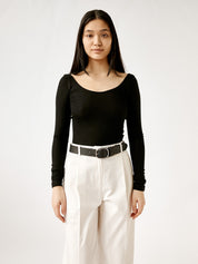 Arnsdorf | Elle Top in Black | The UNDONE