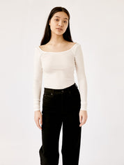 Arnsdorf | Elle Top in White | The UNDONE