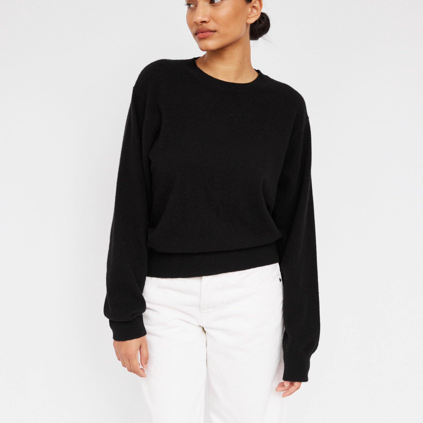 Arnsdorf | Luella Crewneck Sweater in Black | The UNDONE