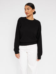Arnsdorf | Luella Crewneck Sweater in Black | The UNDONE