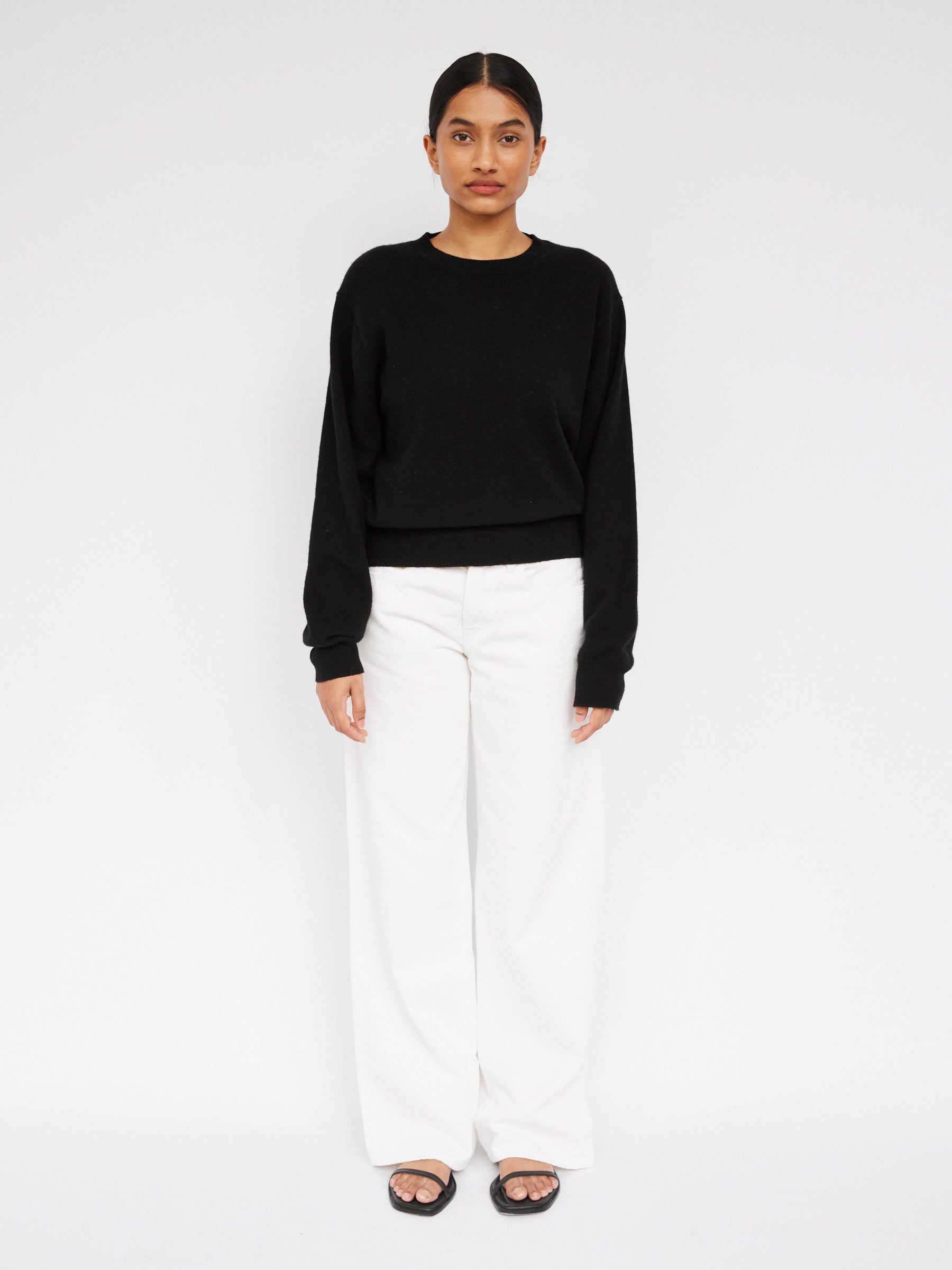 Arnsdorf | Luella Crewneck Sweater in Black | The UNDONE