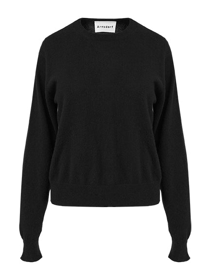 Arnsdorf | Luella Crewneck Sweater in Black | The UNDONE