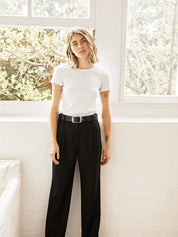 Arnsdorf | Black Tailored Trouser | The UNDONE