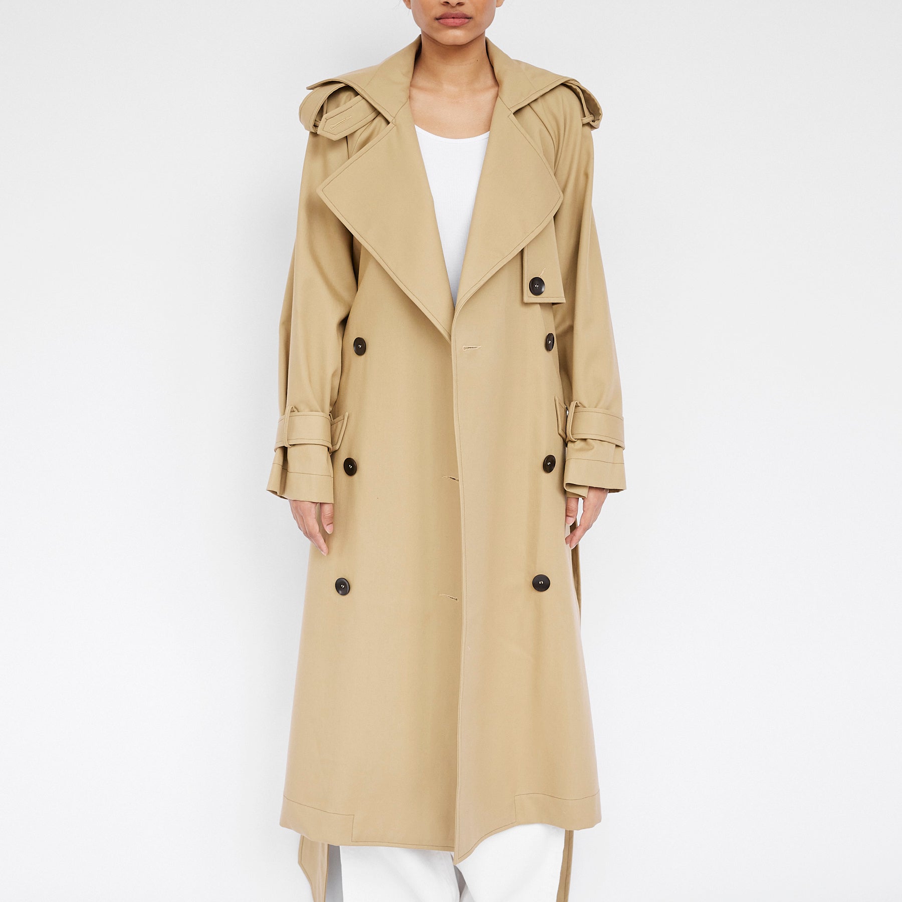 Arnsdorf | Alessandra Trench in Beige | The UNDONE