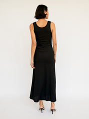 Christopher Esber | Black Plunge Neckline Polar Orbit Dress | The UNDONE
