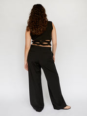 Christopher Esber | Black Multi Bind Linked Chain Crop | The UNDONE