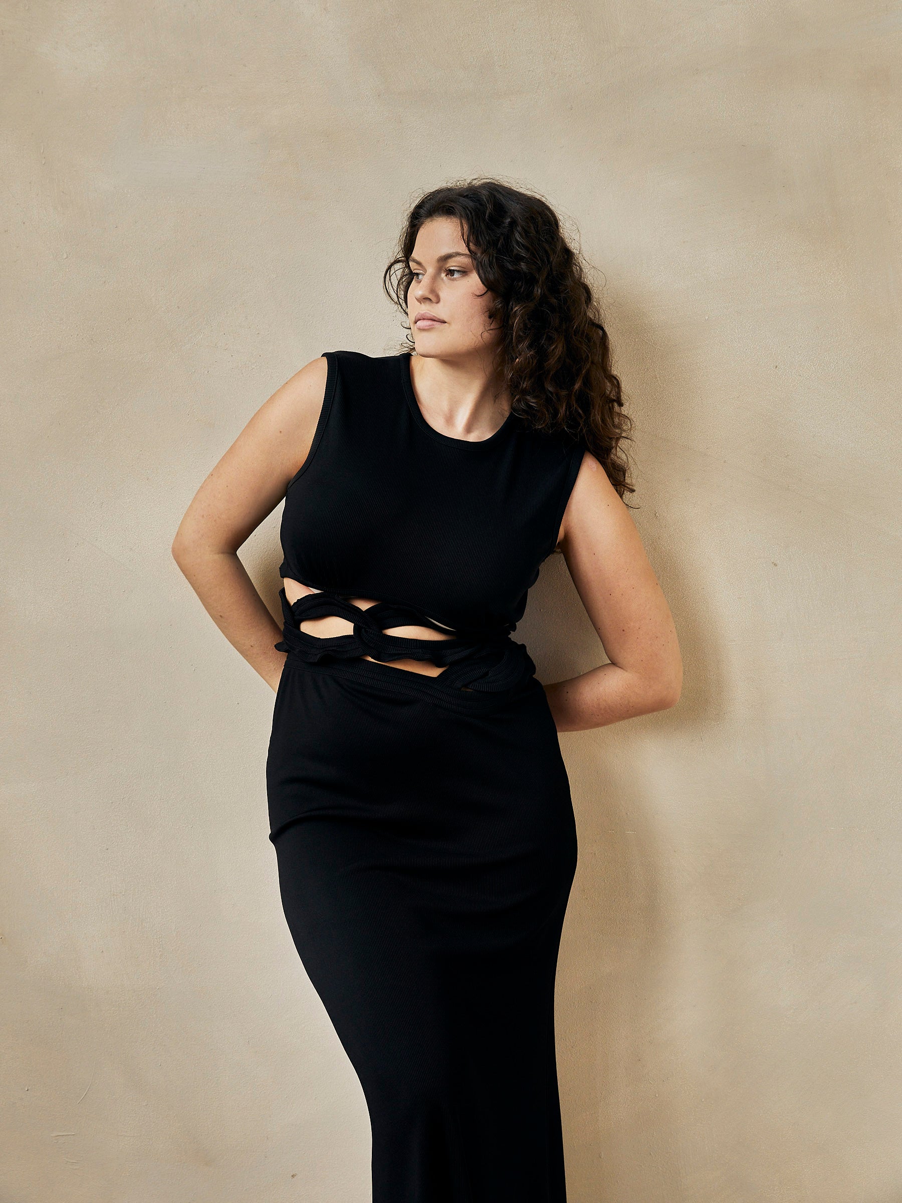 Christopher Esber | Black Multi Bind Linked Chain Crop | The UNDONE