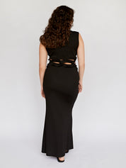 Christopher Esber | Black Multi Bind Dual Linked Skirt | The UNDONE