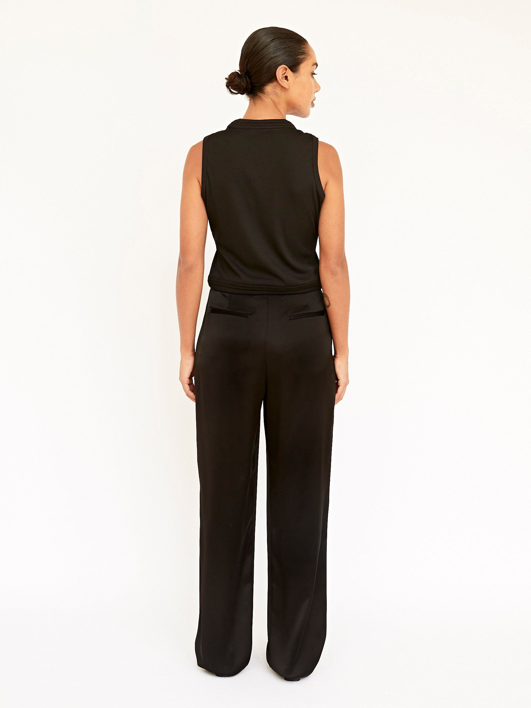 Christopher Esber | Multi Bind Rib Vest Top In Black | The UNDONE