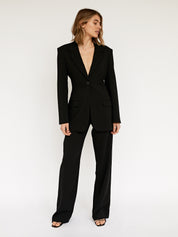Christopher Esber | Black Redux Contoured Blazer | The UNDONE