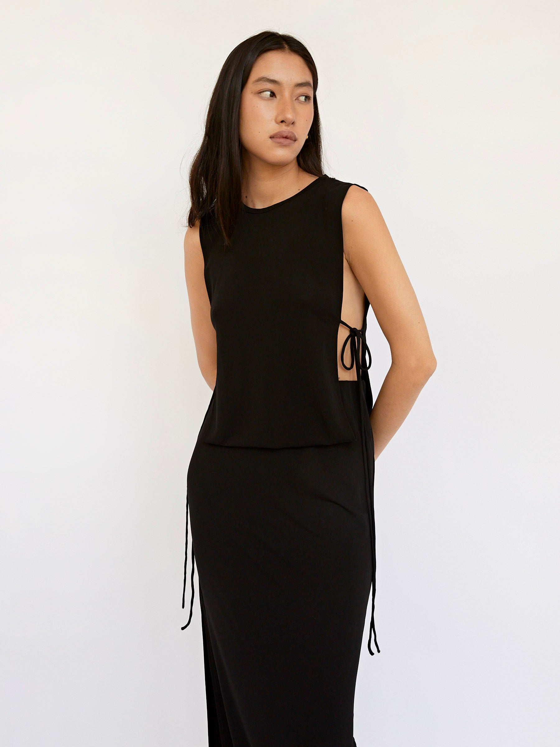 Christopher Esber | Separation Gown in Black | The UNDONE