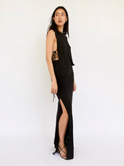 Christopher Esber | Separation Gown in Black | The UNDONE